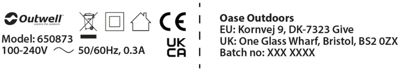 Outwell Pollux Lux Cream Hanglamp Opvouwbaar - Wit - Afbeelding 3