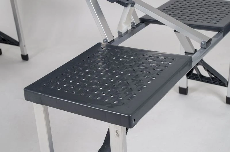 Bo-Camp 130 X 85 Inklapbare Picknicktafel - Grijs - Afbeelding 10