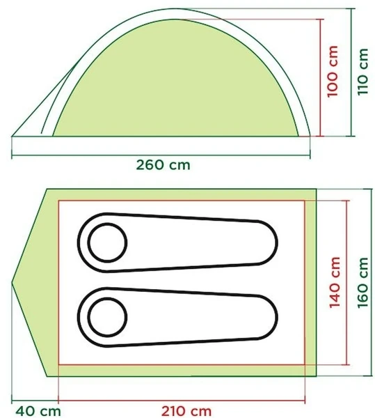 Coleman Darwin 2 Koepeltent - 2 Persoons - Afbeelding 2
