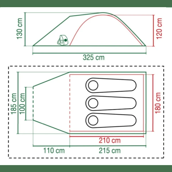 Coleman Darwin 3 Plus Koepeltent - 3 Persoons - Afbeelding 2