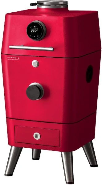 Everdure 4K Houtskool Barbecue Met Beschermhoes - Rood - Afbeelding 2