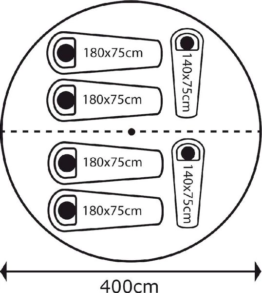 Bo-Camp Urban Outdoor Streeterville Bell Tent - 6 Persoons - Afbeelding 10