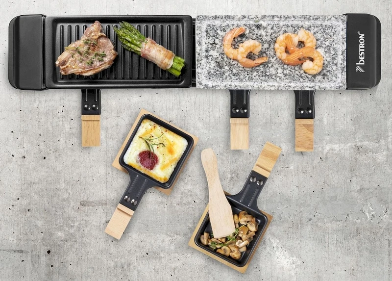 Bestron Raclette/Steengrill - 4 Personen - Afbeelding 7